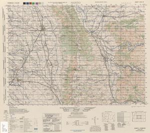 난터우(南投)와 주변 지역 지도(1944년)
