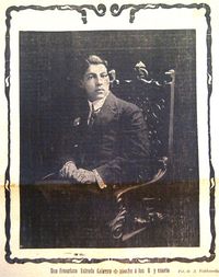 에스트라다 카브레라의 아들 프란시스코 에스트라다. 1912년 11월 8일 가족 간의 다툼 이후 자살했다.