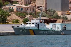 우크라이나 해군 주크급 초계정  (BG116)에 장착된 우티오스-M 기관총 포탑