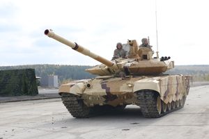 2013 러시아 무기 엑스포에서 T-90MS 주력 전차