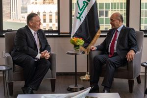 살리흐는 2019년 9월 22일 뉴욕에서 열린 유엔 총회 제74차 회기에서 마이크 폼페이오 미국 국무장관과 만났다.