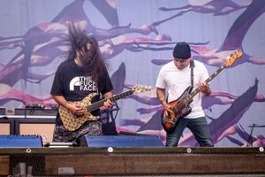 2016년 록 암 링과 록 임 파크 공연에서 기타리스트 스테판 카펜터와 베이시스트 세르지오 베가