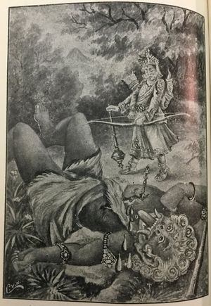 인다라가 브리트라를 죽이다 (리그베다 이야기, 바가바타에 등장)