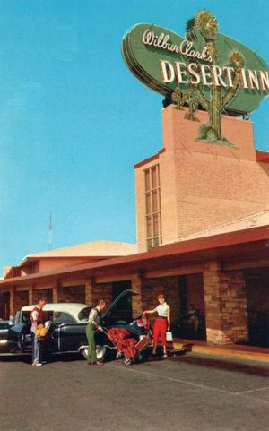 1955년 윌버 클라크의 데저트 인의 고전적인 이미지