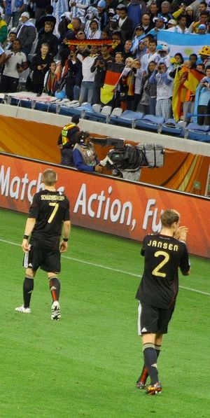 얀젠, 2010년 월드컵 8강전에서 아르헨티나를 꺾은 후