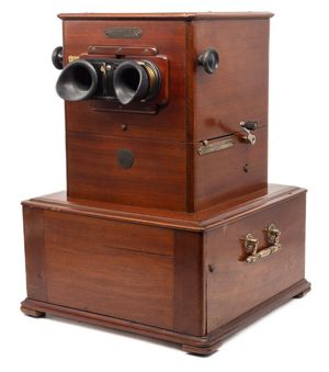 45x107mm 유리 입체 사진을 위한 다중 시점 입체경, Hemdé에서 제작함.