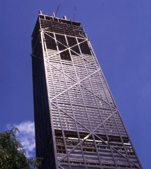 1968년 8월 17일, 건설 중인 존 핸콕 센터