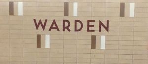 워든역 벽 타일