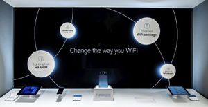 최신 기술은 종종 많은 빈 공간과 함께 깨끗한 환경에 표시된다.