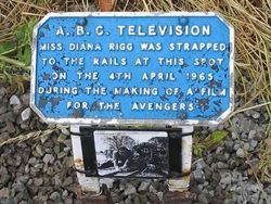 ABC 위켄드 TV에서 스태플포드 미니어처 철도에 제공한 영화 로케이션 플레이트, 현재도 사용 중