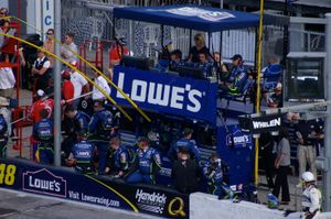 지미 존슨의 피트 박스에 있는 로우스가 후원하는 팀