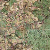 18세기 페라리스 지도에 표시된 위클 마을