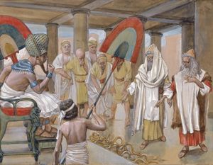 제임스 티소, 아론의 지팡이가 다른 지팡이들을 삼키다