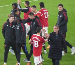 2022년 5월 맨체스터 유나이티드를 지휘하는 랑니크