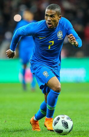 2018년 러시아와의 경기에서 국가대표팀 경기에 출전한 코스타