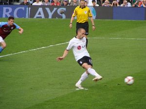 2009년 풀럼에서 페널티킥을 하는 머피