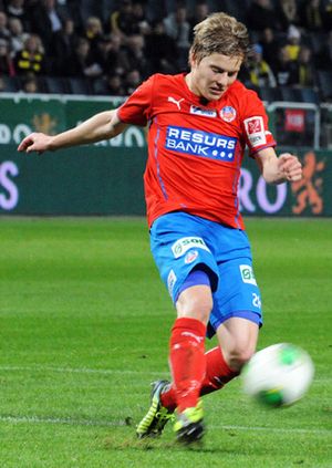 2013년 헬싱보리 IF에서 뛰고 있는 예레 우로넨