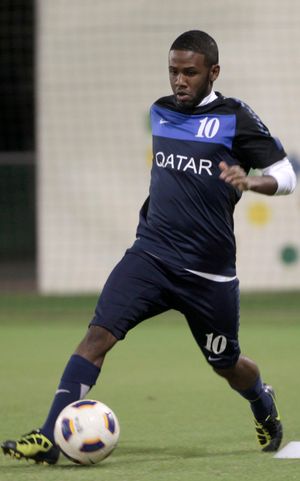 도하에서 국가대표팀 훈련 중인 칼판