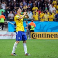 2014년 FIFA 월드컵, 크로아티아전에서 득점을 기뻐하는 오스카르