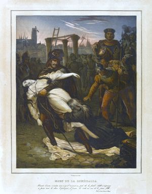 에스메랄다의 죽음, 니콜라스 유스타슈 모린 (1834)