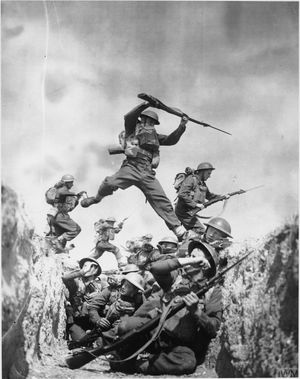 1940년 8월 10일 와이트 섬에서 훈련 중인 제6대대 블랙 워치 병사들