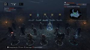 네메시스 시스템을 보여주는 미들 어스: 섀도우 오브 모르도르의 게임 플레이 스크린샷