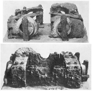 1912년 엠푸리아스의 네아폴리스에서 발견된 엠푸리아스 투석기의 금속 부품