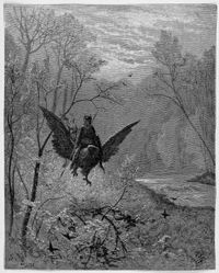 구스타브 도레의 광란의 오를란도 삽화에 묘사된 히포그리프