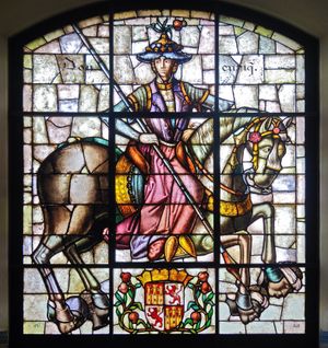 세고비아의 알카사르에 있는 엔리케 4세의 스테인드 글라스
