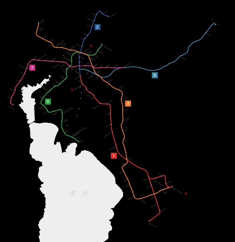 쿤밍 지하철 노선도