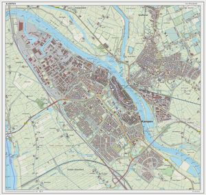 캄펀 시의 지형도, 2014년 3월