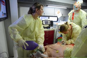 Air National Guard Base medical training in medical simulation