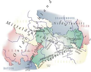 에르츠산맥과 인접 지역