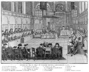 암스테르담에서 베르나르 피카르가 그린 개혁파 시노드 구성원들 (1741)