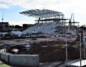 2018년 9월 건설 중인 경기장