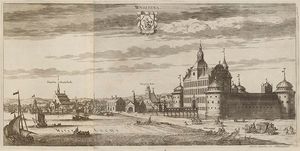 약 1700년의 Suecia antiqua et hodierna의 바스테나