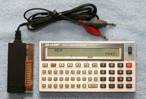 SHARP PC-1262와 카세트 인터페이스 CE-124