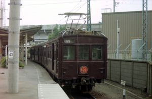 1980년 8월 남부선 플랫폼의 열차