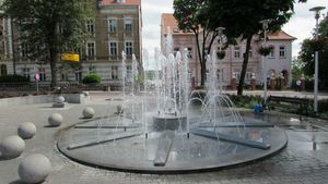 중앙 광장의 분수