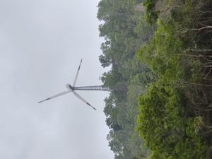 티루말라 언덕의 풍력 터빈