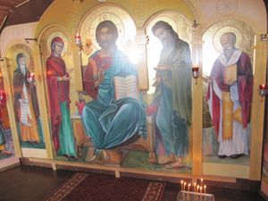 남극에 있는 성 요한 릴스키 경당의 제단