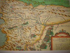  16세기 말 크로아티아 고지도(1593년)