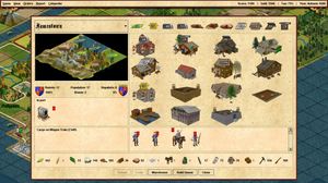 유닛 선택 화면의 스크린샷