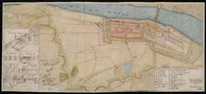 1629년 스웨덴 점령 기간에 제작된 말보르크 성의 지도와 평면도.