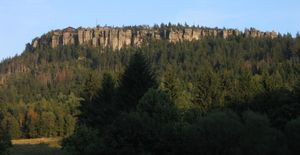 절벽 at Szczeliniec Wielki, 테이블 산