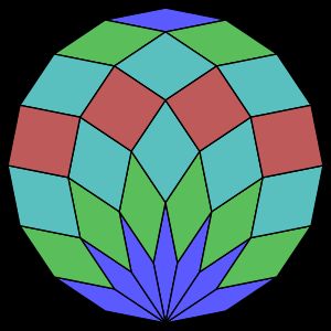 정십육각형의 마름모 분할