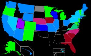 미국 내 선택적 낙태 현황