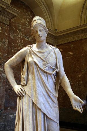 아테나, 대리석 조각상