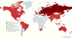 M3 스튜어트 경전차 계열의 현/과거 운용국