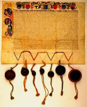 1586년의 골데너 분트 (Goldener Bund)